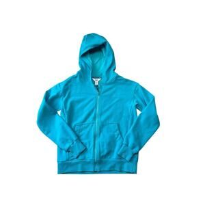 ATHLETA GRLS zip up Hoodie/Sweatshirt/Fleece, size XXL (16) Teal/Blue